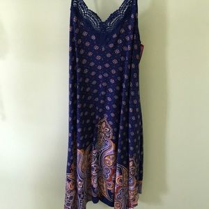 Boho strapless dress